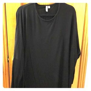 ASOS Sz 18 Shirt Dress - Black - Round Hem